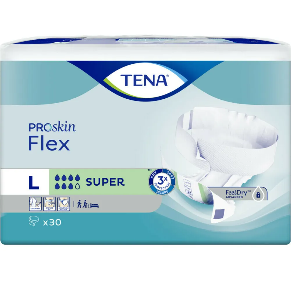 TENA 3x Proskin Flex Super L 30 stuks