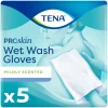 TENA 3x Proskin Wet Wash Gloves Mild Geparfumeerd 5 stuks