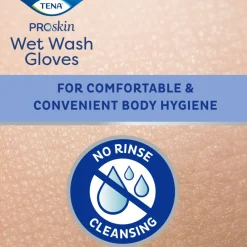 TENA 3x Proskin Wet Wash Gloves Zonder Parfum 8 stuks