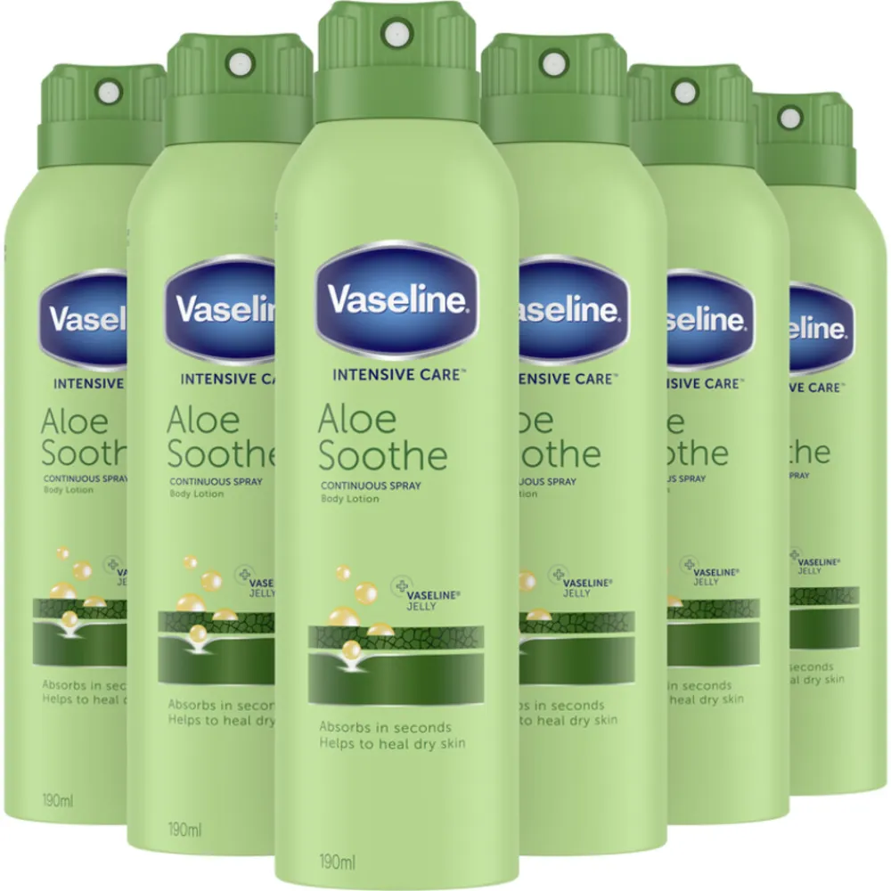 Vaseline 6x Bodylotion Spray Aloe Soothe 190 ml