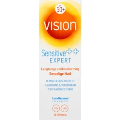 Vision 2x Zonnebrand Sensitive SPF 50 185 ml