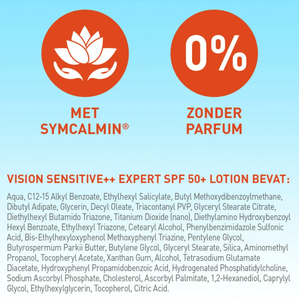 Vision 2x Zonnebrand Sensitive SPF 50 185 ml