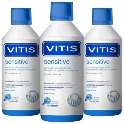 Vitis 3x Mondwater Sensitive 500 ml