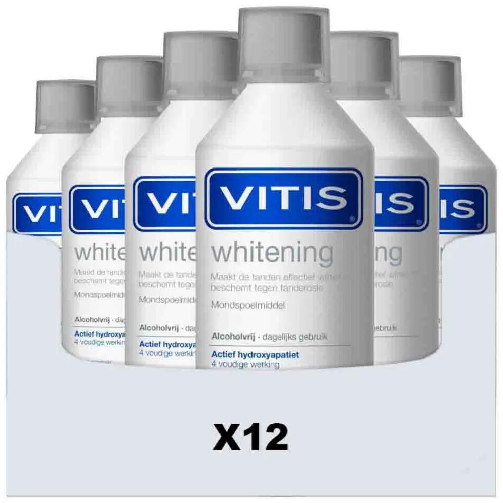 Vitis 12x Mondwater Whitening 500 ml
