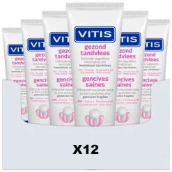 Vitis 12x Tandpasta Gezond Tandvlees 75 ml