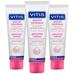 Vitis 3x Tandpasta Gezond Tandvlees 75 ml