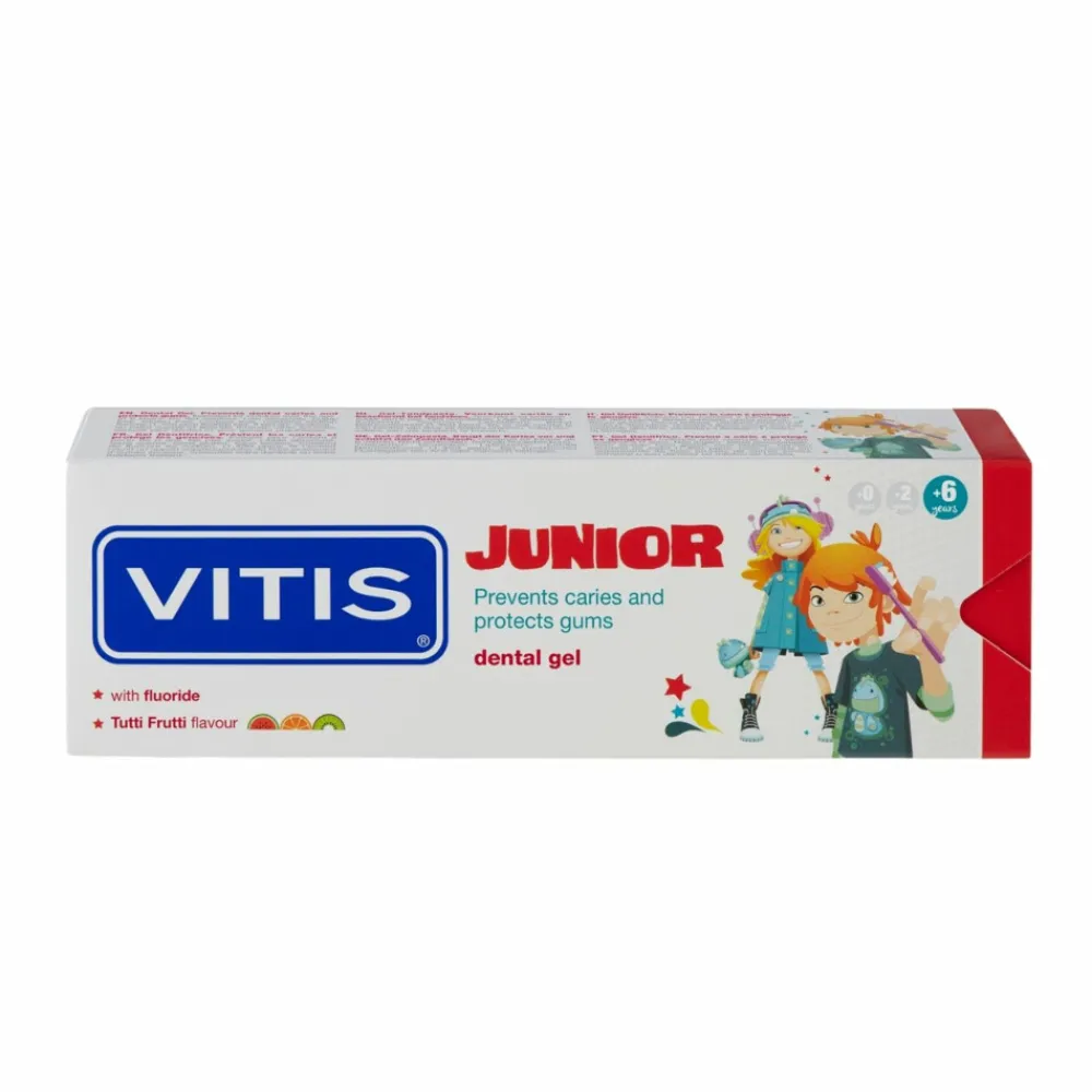Vitis 3x Tandpasta Junior 75 ml