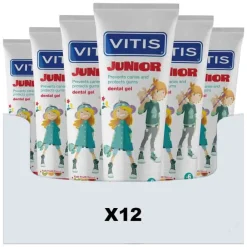 Vitis 12x Tandpasta Junior 75 ml