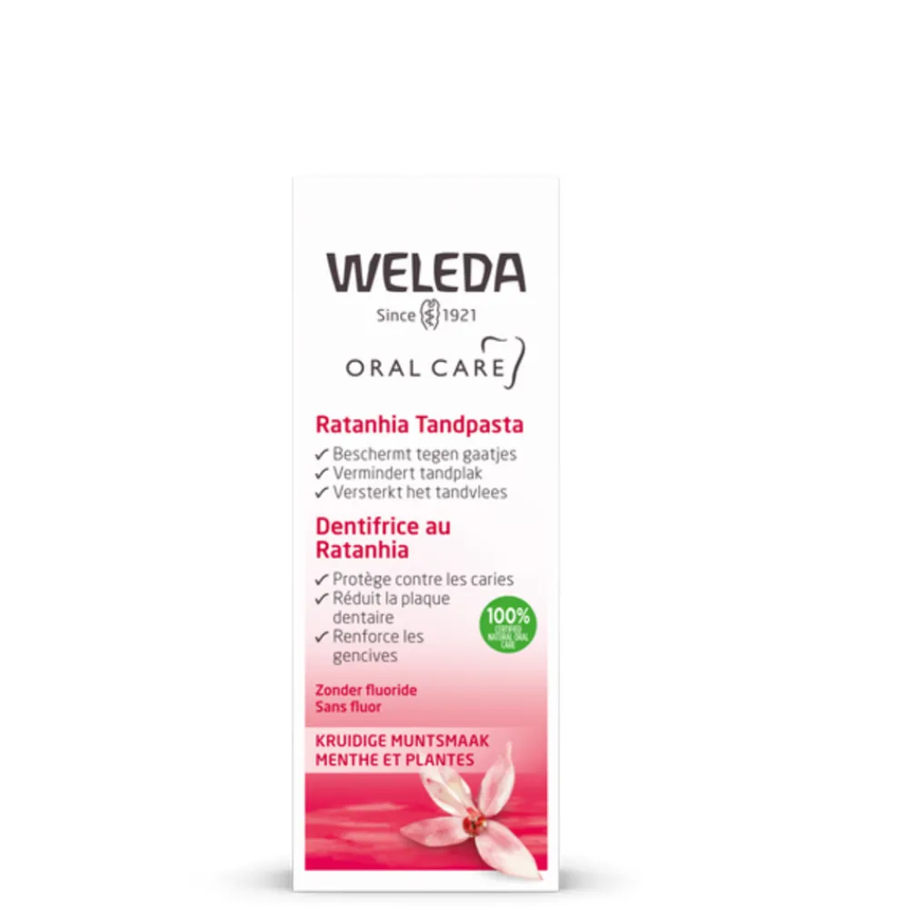 WELEDA 4x Tandpasta Ratanhia 75 ml