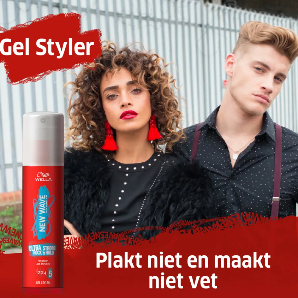 Wella 6x New Wave Rock & Hold Gel 100 ml