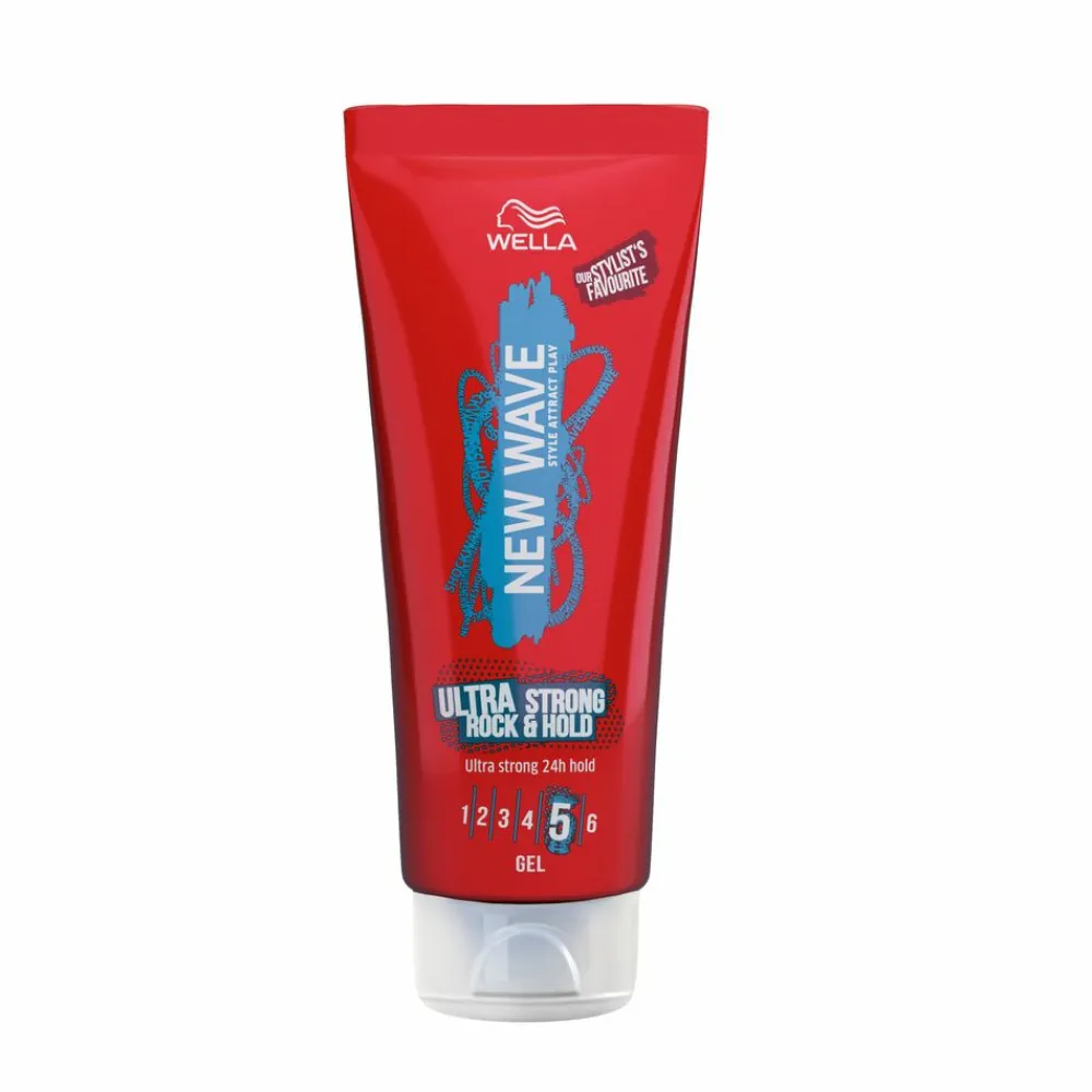 Wella 6x New Wave Rock & Hold Ultra Strong Gel 200 ml