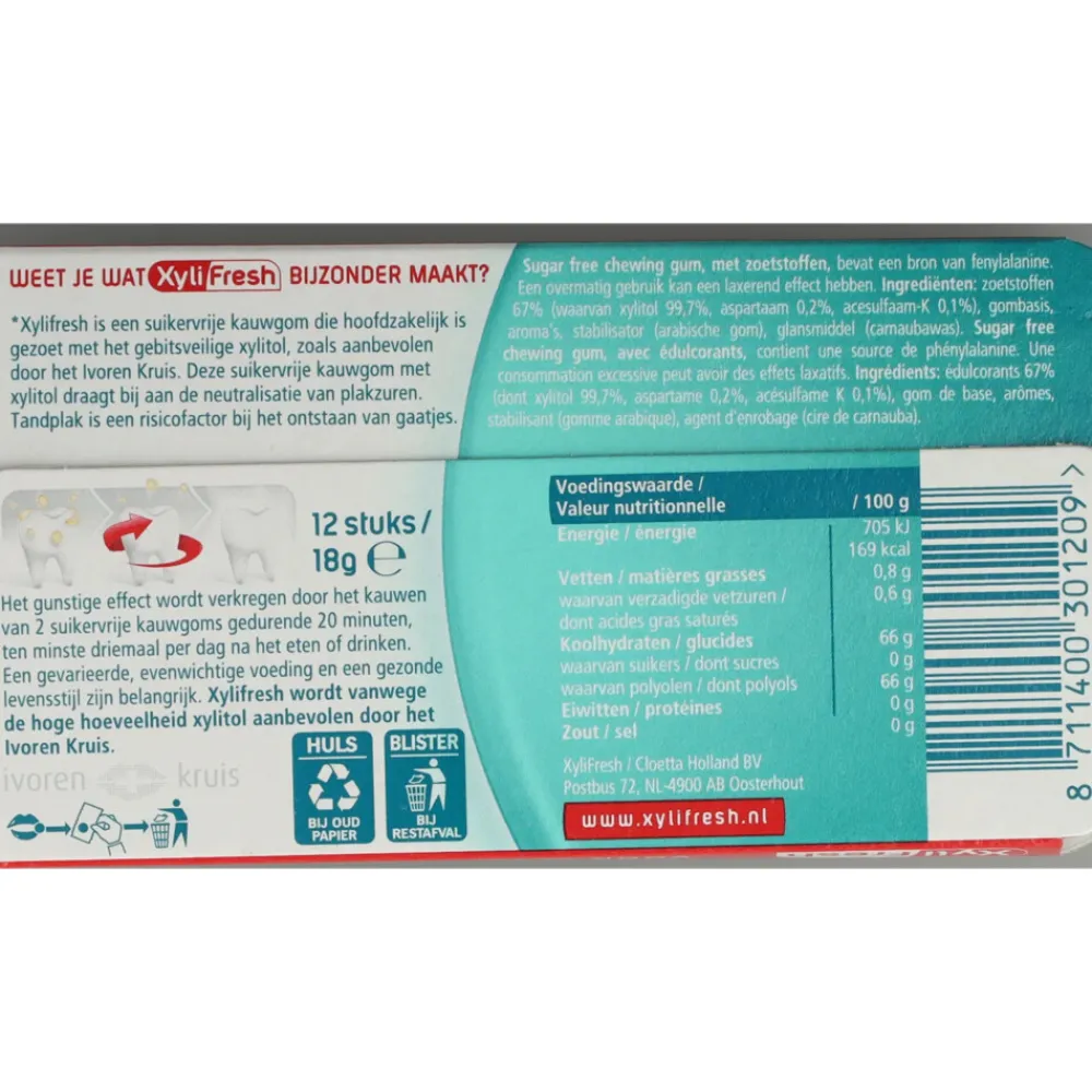 Xylifresh 24x Kauwgom Mentholmint