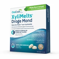Xylimelts 2x voor Droge Mond Milde Munt 40 stuks