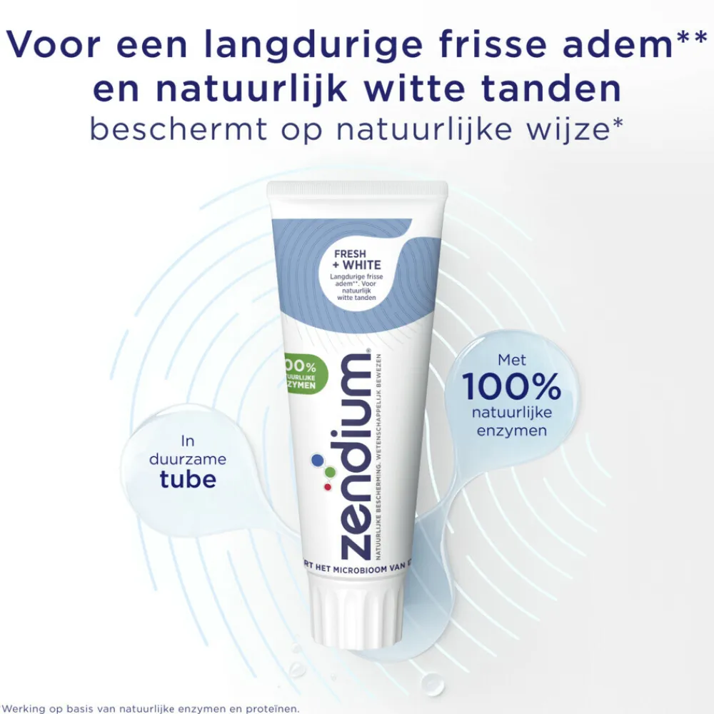 Zendium 12x Tandpasta Fresh+White 75 ml
