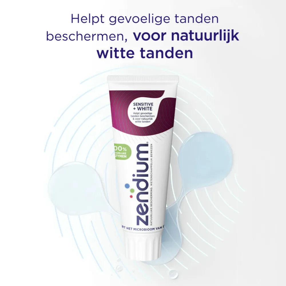 Zendium 12x Tandpasta Sensitive+ White 75 ml