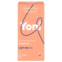 Yoni Biologisch Katoenen Tampons Light 16 stuks