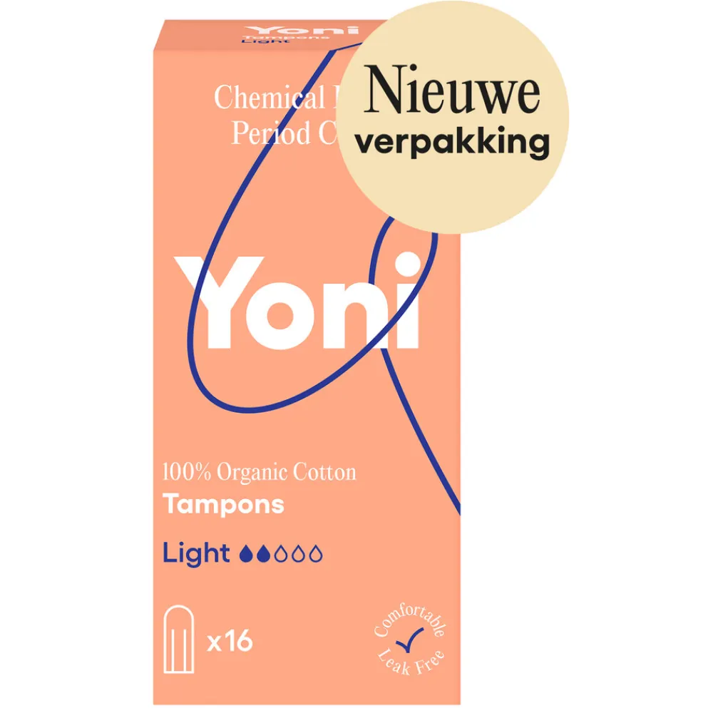 Yoni Biologisch Katoenen Tampons Light 16 stuks