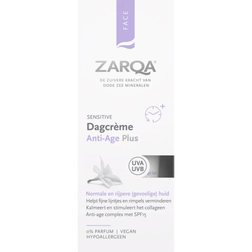 Zarqa Dagcreme Anti-Age Plus SPF15 Sensitive 50 ml