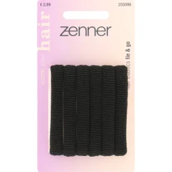 Zenner Roll Up Elastieken Zwart Small 6 stuks